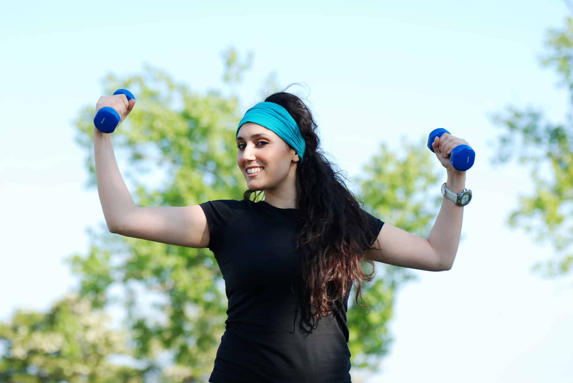 woman working out