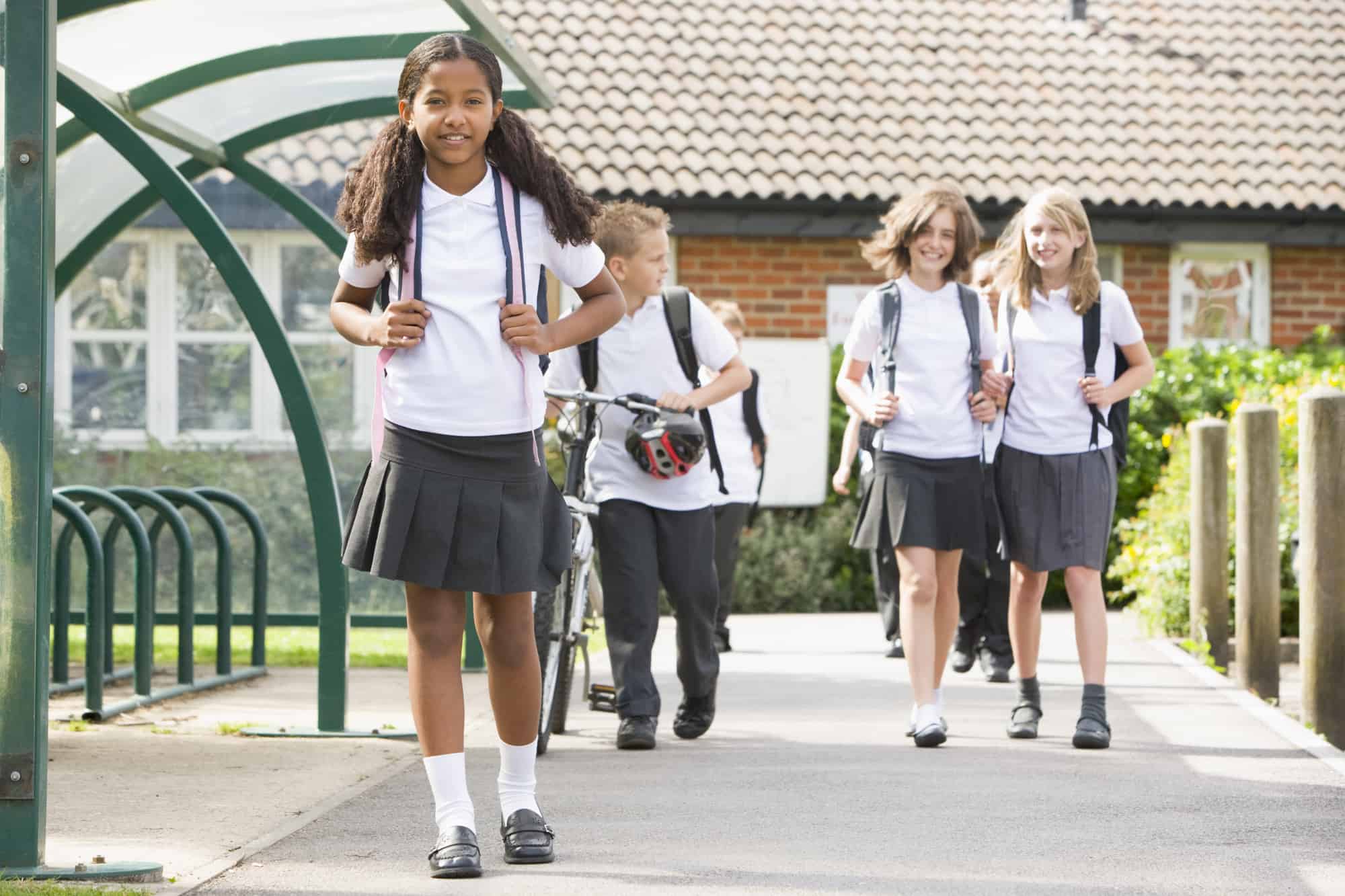 Junior students are going to school