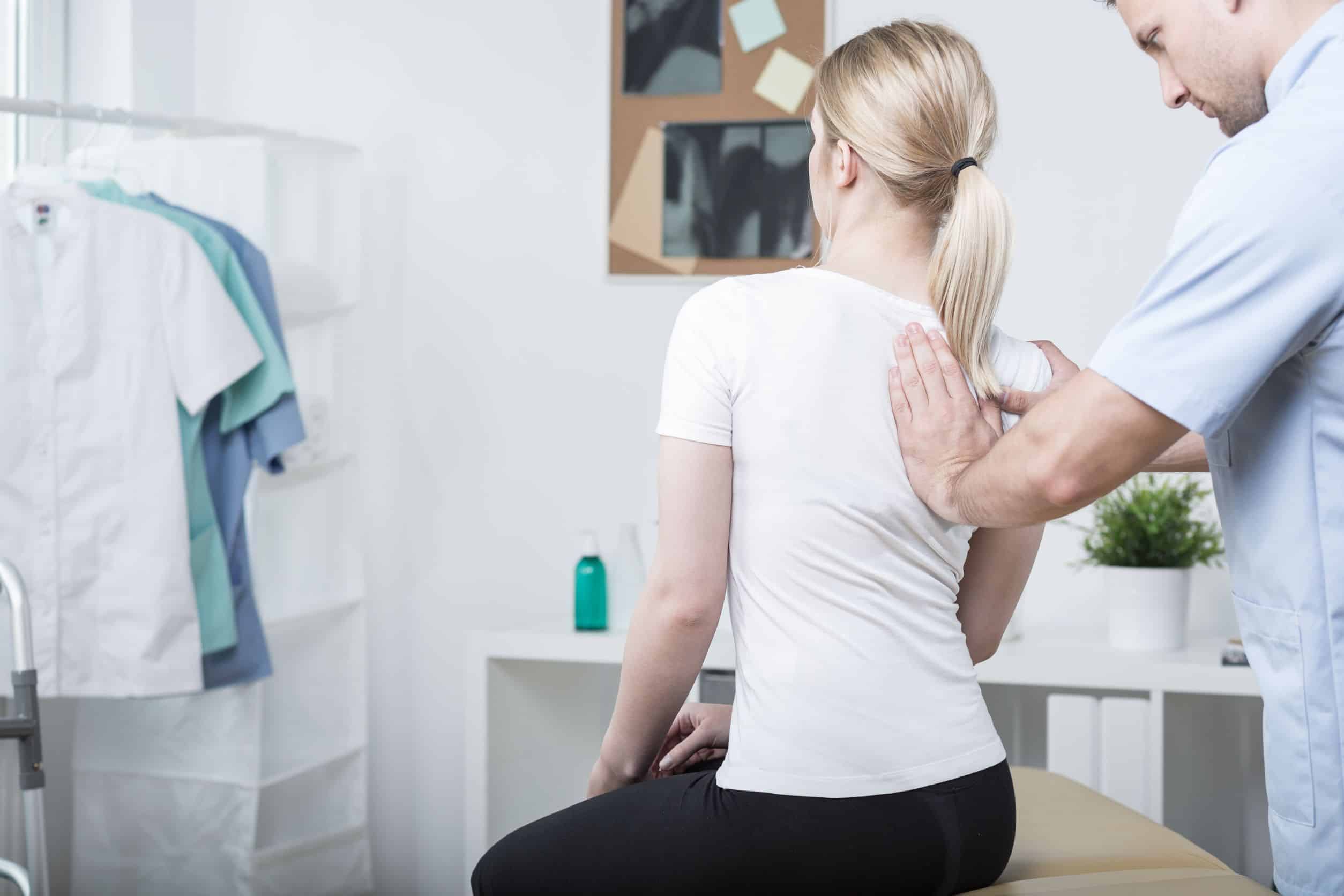 Chiropractor doing adjustments