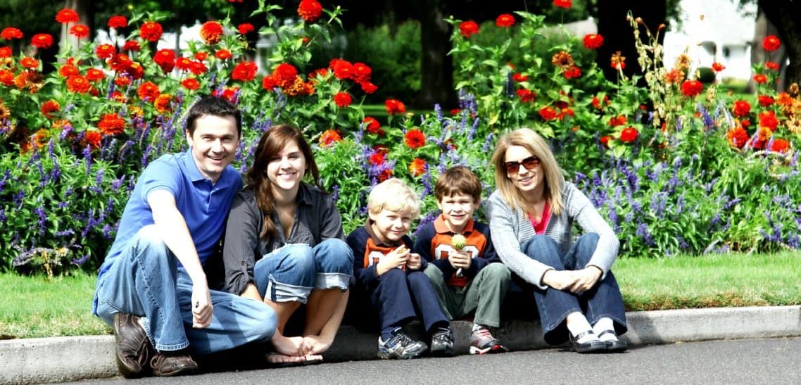 Happy Family Enjoying the Outdoors