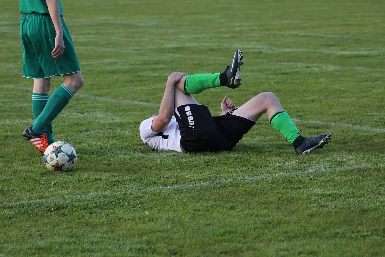 A young boy got injured while playing football