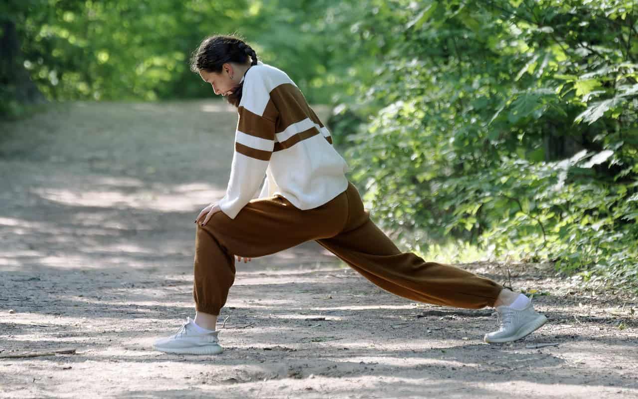 girl stretching exercise